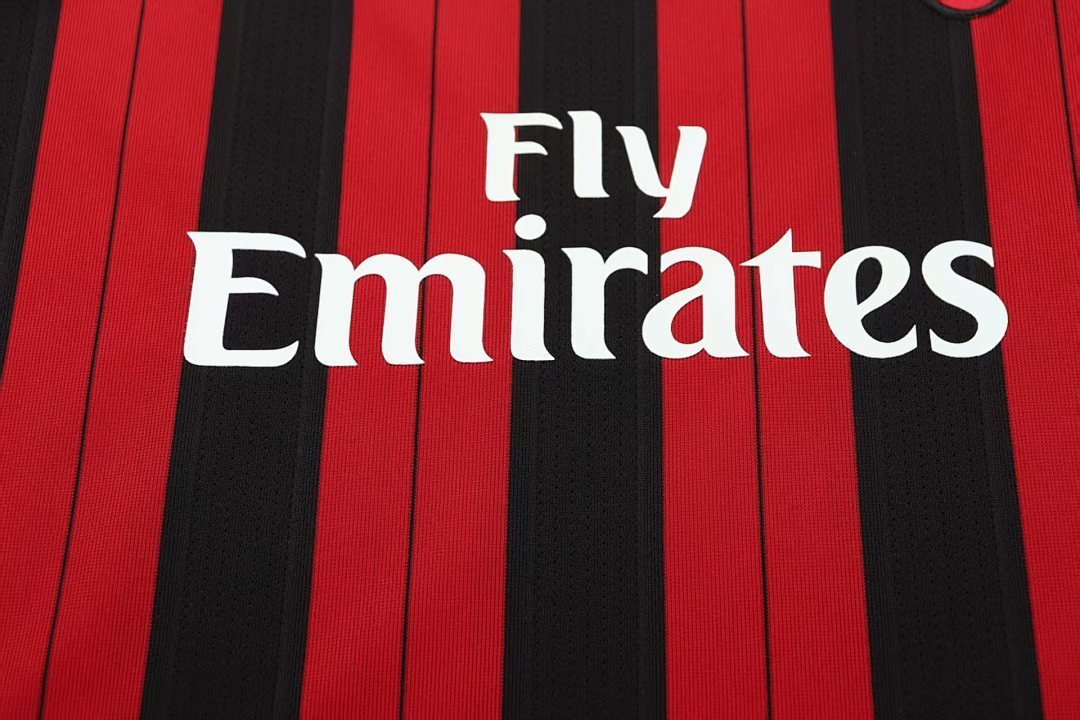 AC Milan 2013/14 Kids Home Long Sleeve Kit - Image 5