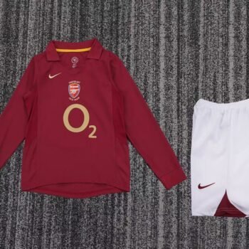 Arsenal 2005/06 Kids Home Long Sleeve Kit - Image 1