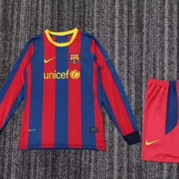 Barcelona 2010/11 Kids Home Long Sleeve Kit - Image 1
