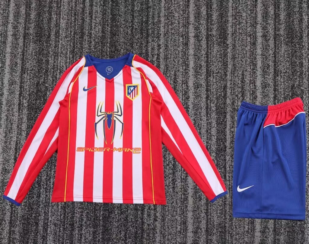 Atlético de Madrid 2004/05 Kids Home Long Sleeve Kit