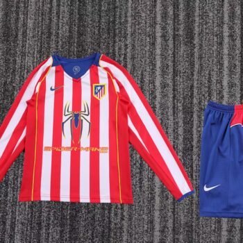 Atlético de Madrid 2004/05 Kids Home Long Sleeve Kit - Image 1