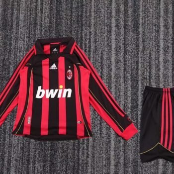AC Milan 2006/07 Kids Home Long Sleeve Kit - Image 1