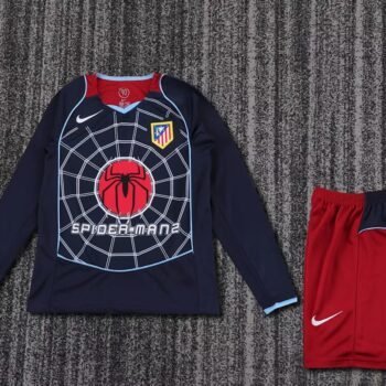 Atlético de Madrid 2004/05 Kids Away Long Sleeve Kit - Image 1