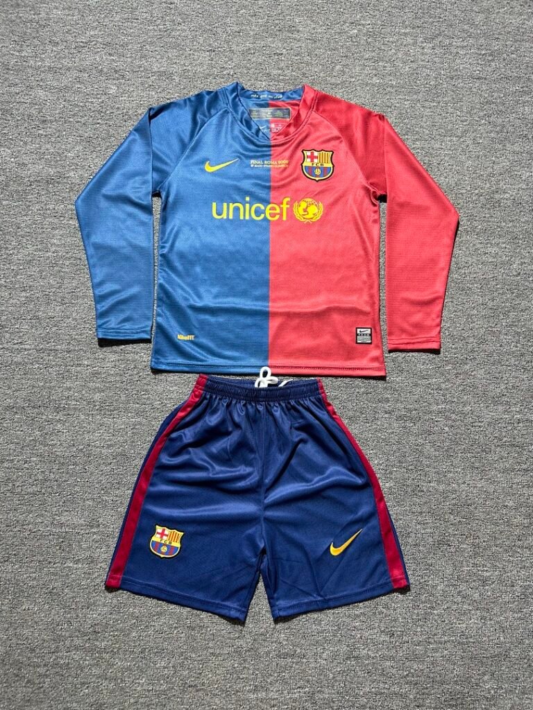 Barcelona 0809 Kids Home Long Sleeve Kit