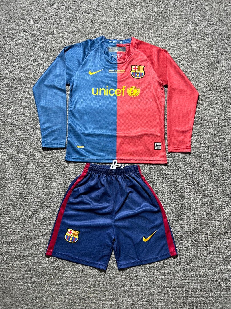 Barcelona 0809 Kids Home Long Sleeve Kit - Image 1