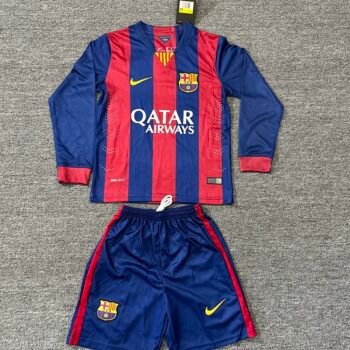 Barcelona 2014/15 Kids Home Long Sleeve Kit - Image 1