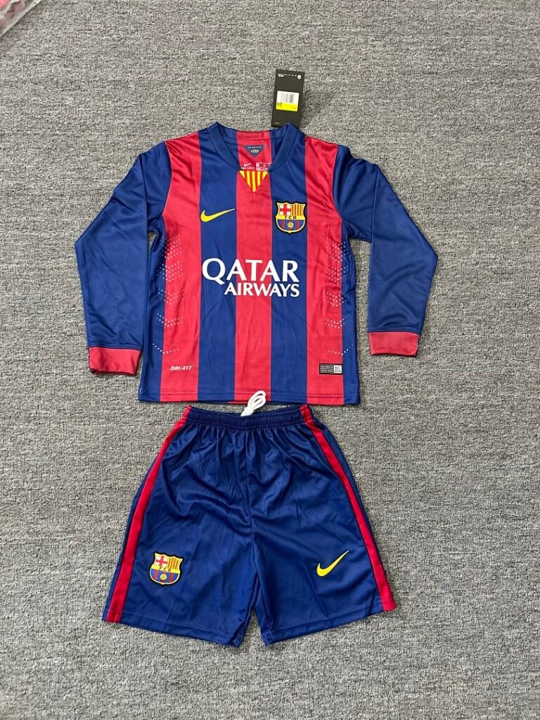 Barcelona 2014/15 Kids Home Long Sleeve Kit