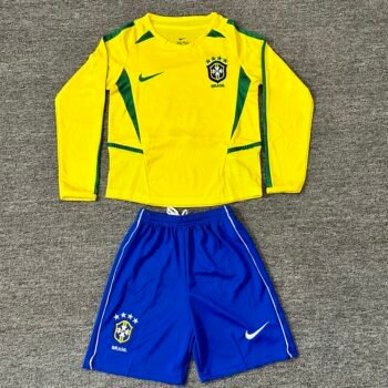 Brazil 2002 Kids Home Long Sleeve Kit - Image 1
