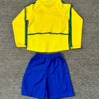 Brazil 2002 Kids Home Long Sleeve Kit - Image 3