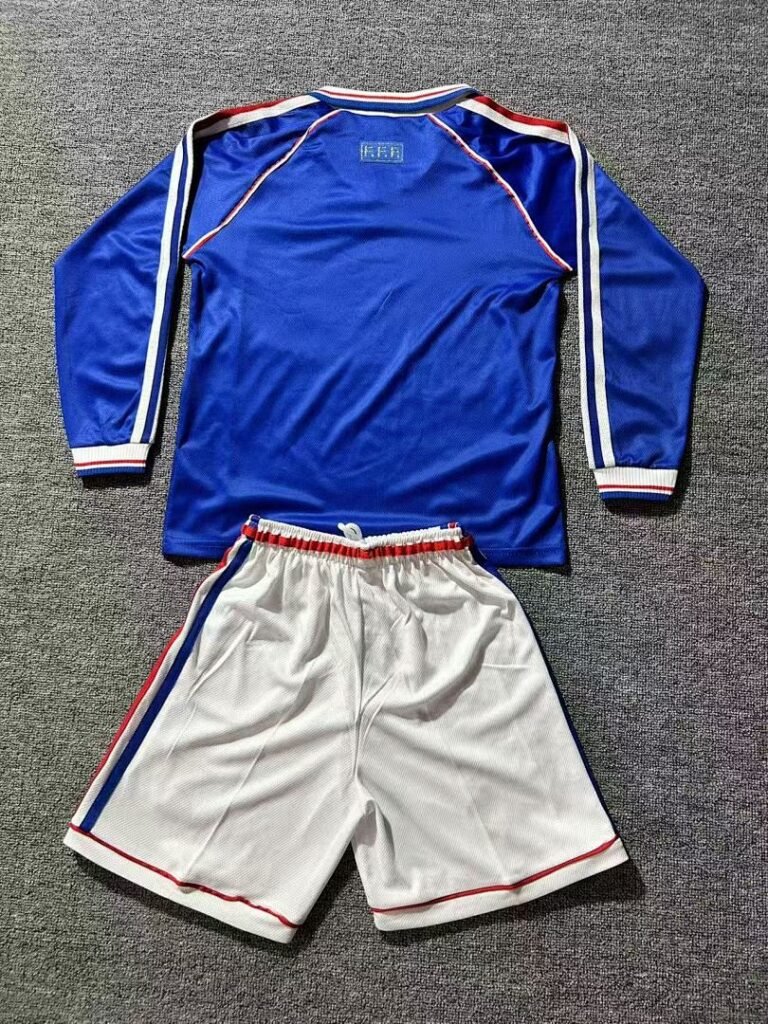 France 1998 Home Long Sleeve Retro Jersey