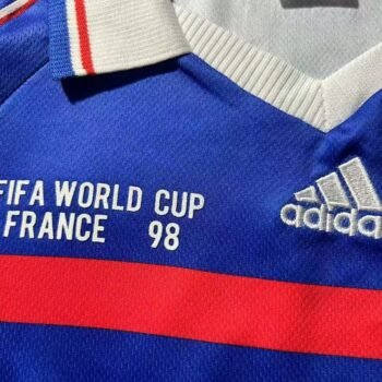 France 1998 Home Long Sleeve Retro Jersey - Image 5