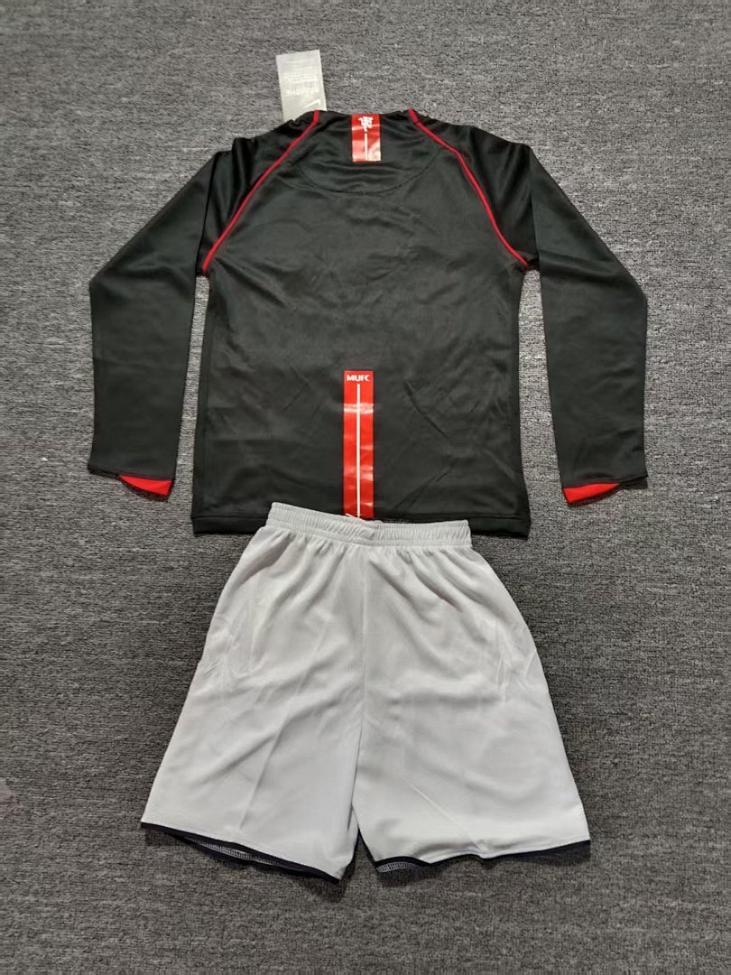 Manchester United 2007/08 Away Long Sleeve Retro Jersey - Image 3