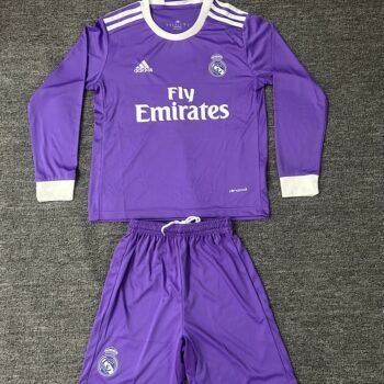 Real Madrid 1617 Away Long Sleeve Retro Jersey - Image 1