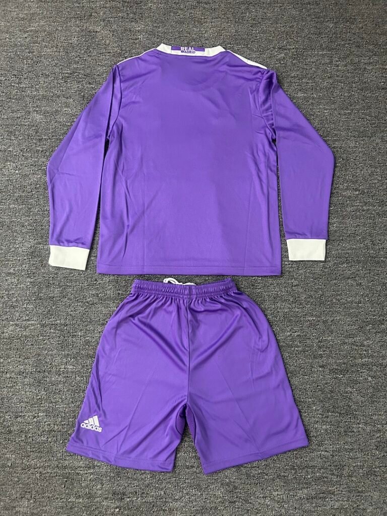 Real Madrid 1617 Away Long Sleeve Retro Jersey