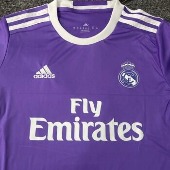 Real Madrid 1617 Away Long Sleeve Retro Jersey - Image 5