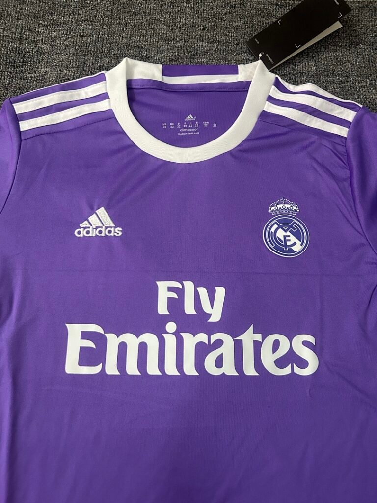 Real Madrid 1617 Away Long Sleeve Retro Jersey
