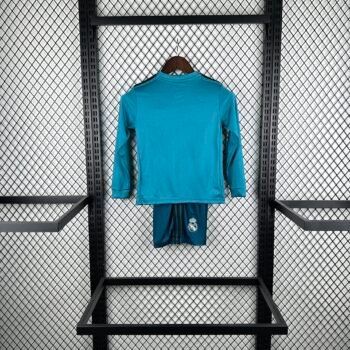 Real Madrid 1718 Third Long Sleeve Retro Jersey - Image 3