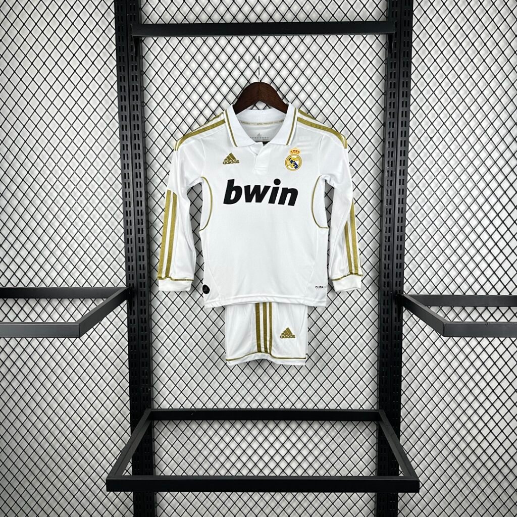 Real Madrid 1112 Home Long Sleeve Retro Jersey