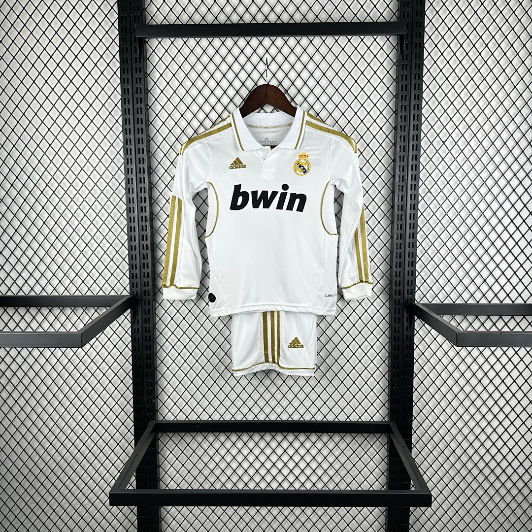 Real Madrid 1112 Home Long Sleeve Retro Jersey - Image 1