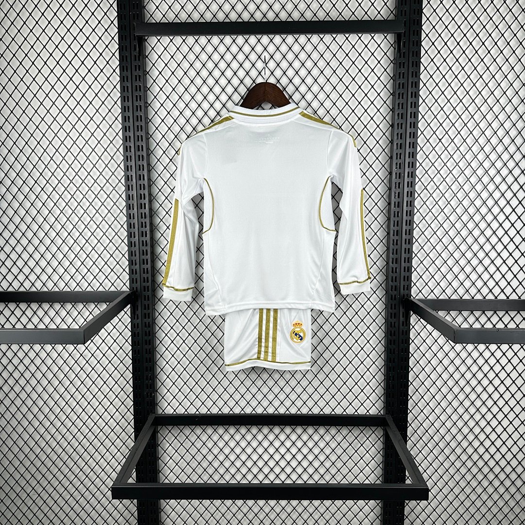 Real Madrid 1112 Home Long Sleeve Retro Jersey - Image 3