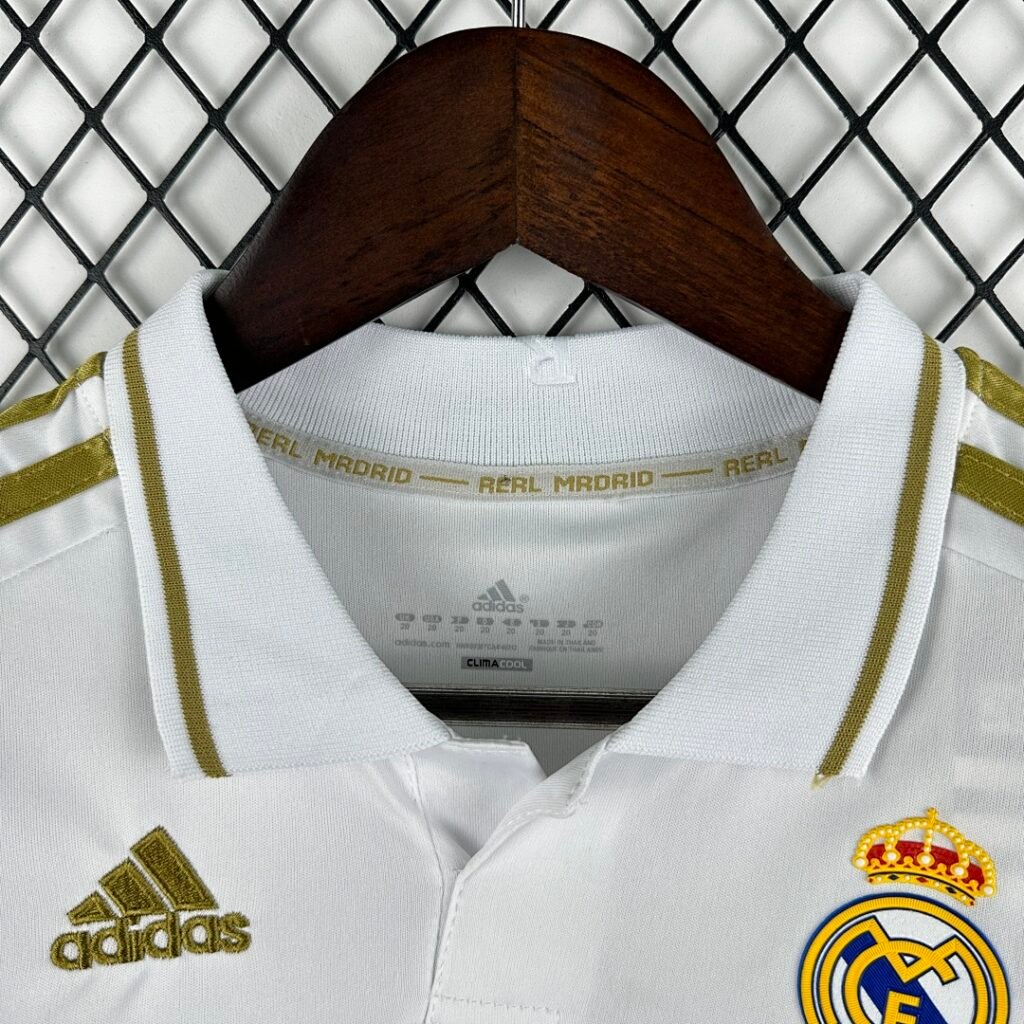 Real Madrid 1112 Home Long Sleeve Retro Jersey