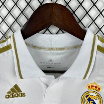 Real Madrid 1112 Home Long Sleeve Retro Jersey - Image 5