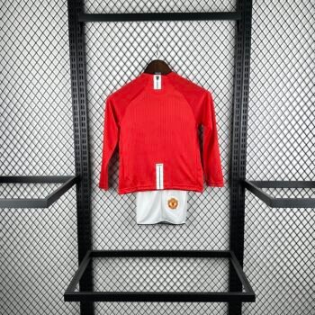 Manchester United 0708 Home Long Sleeve Retro Jersey - Image 3