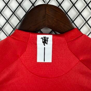 Manchester United 0708 Home Long Sleeve Retro Jersey - Image 4