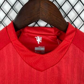 Manchester United 0708 Home Long Sleeve Retro Jersey - Image 5