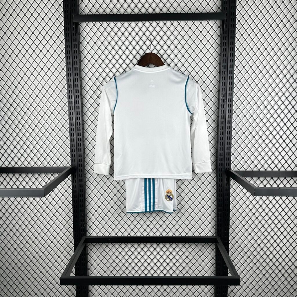 Real Madrid 1718 Home Long Sleeve Retro Jersey