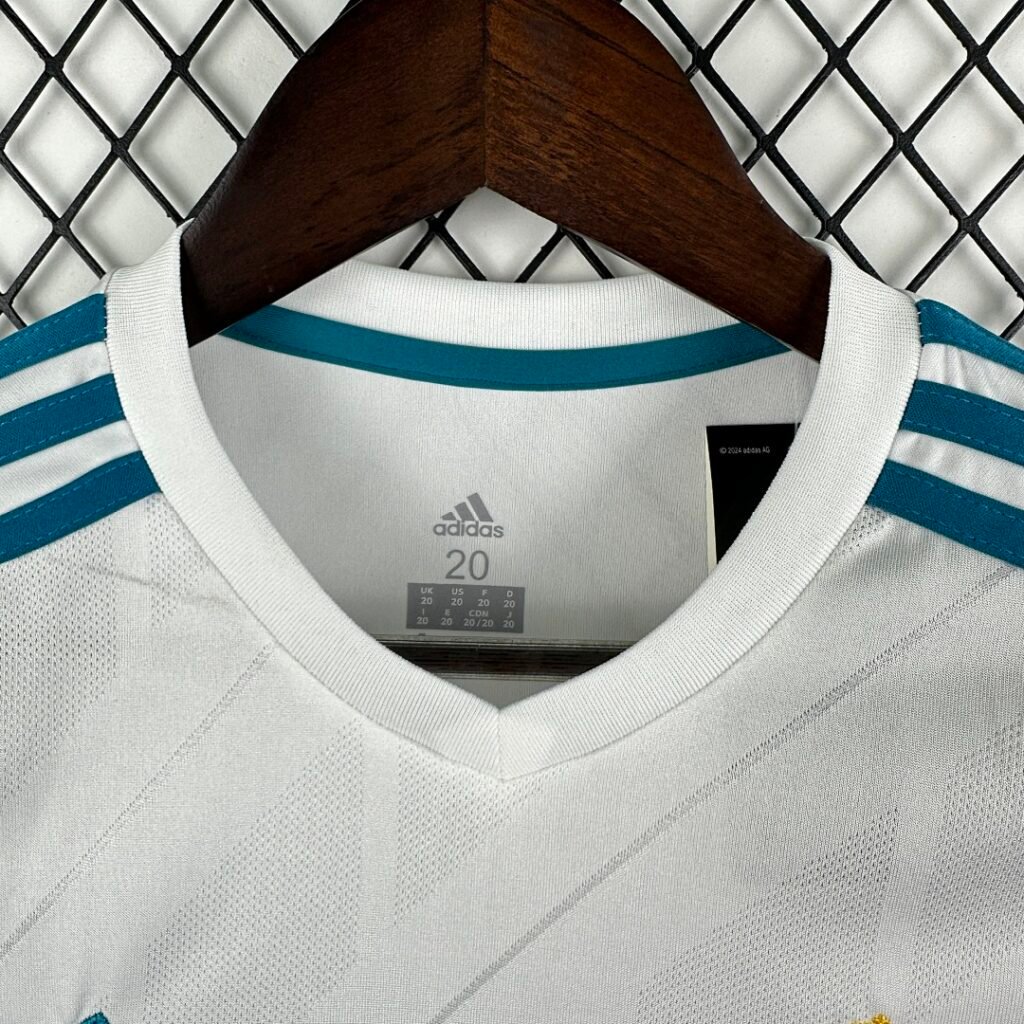 Real Madrid 1718 Home Long Sleeve Retro Jersey