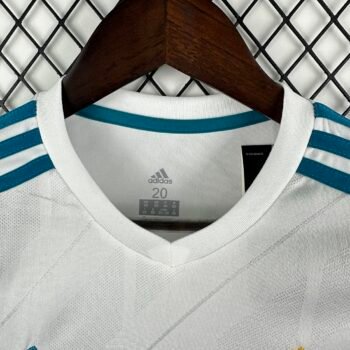 Real Madrid 1718 Home Long Sleeve Retro Jersey - Image 5