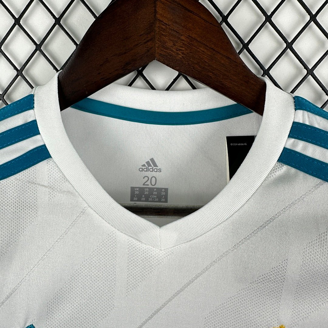Real Madrid 1718 Home Long Sleeve Retro Jersey - Image 5