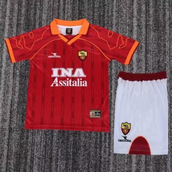 AS Roma 1999/00 Kids Home Kit - Image 1