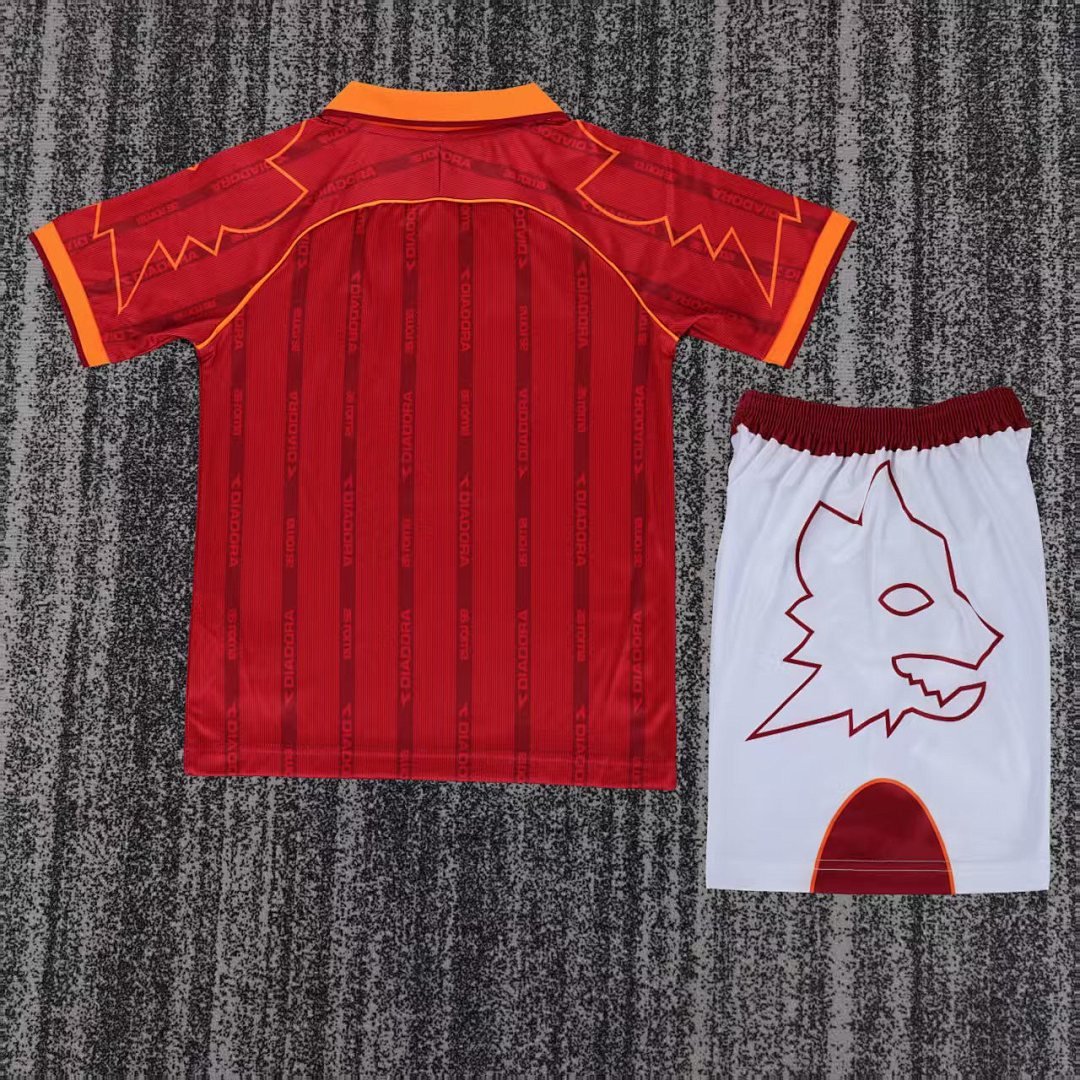 AS Roma 1999/00 Kids Home Kit - Image 3