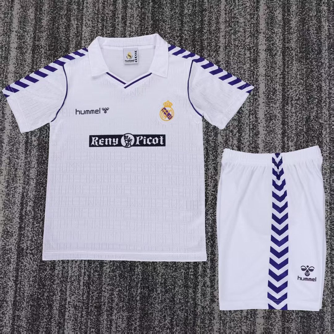 Real Madrid 1988/90 Kids Home Kit - Image 1