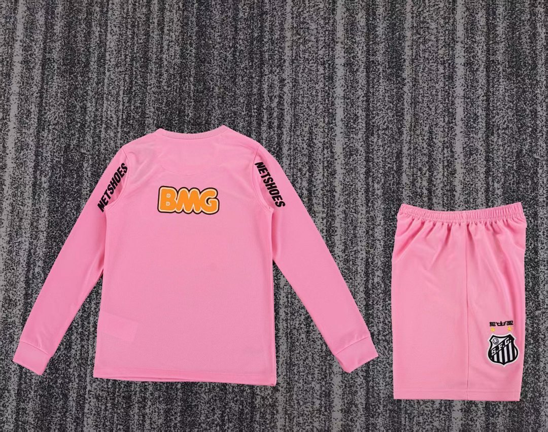 Santos Pink Special Edition 2013 Kids Home Long Sleeve Kit - Image 2