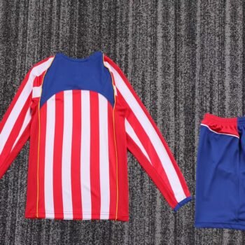 Atlético de Madrid 2004/05 Kids Home Long Sleeve Kit - Image 2