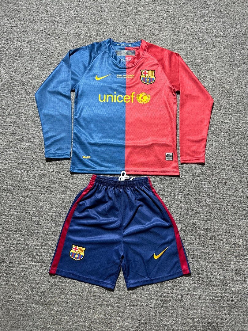 Barcelona 0809 Kids Home Long Sleeve Kit - Image 1