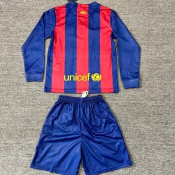 Barcelona 2014/15 Kids Home Long Sleeve Kit - Image 2
