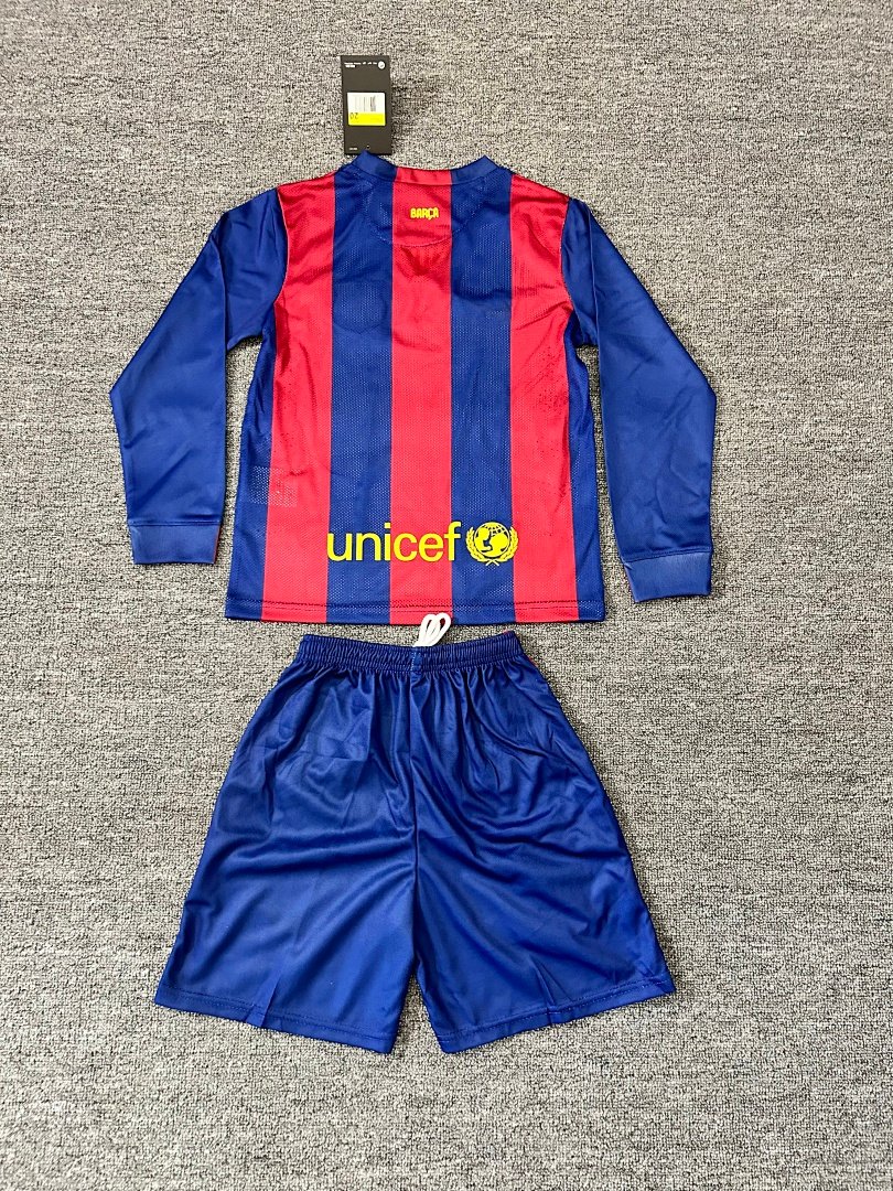 Barcelona 2014/15 Kids Home Long Sleeve Kit - Image 2
