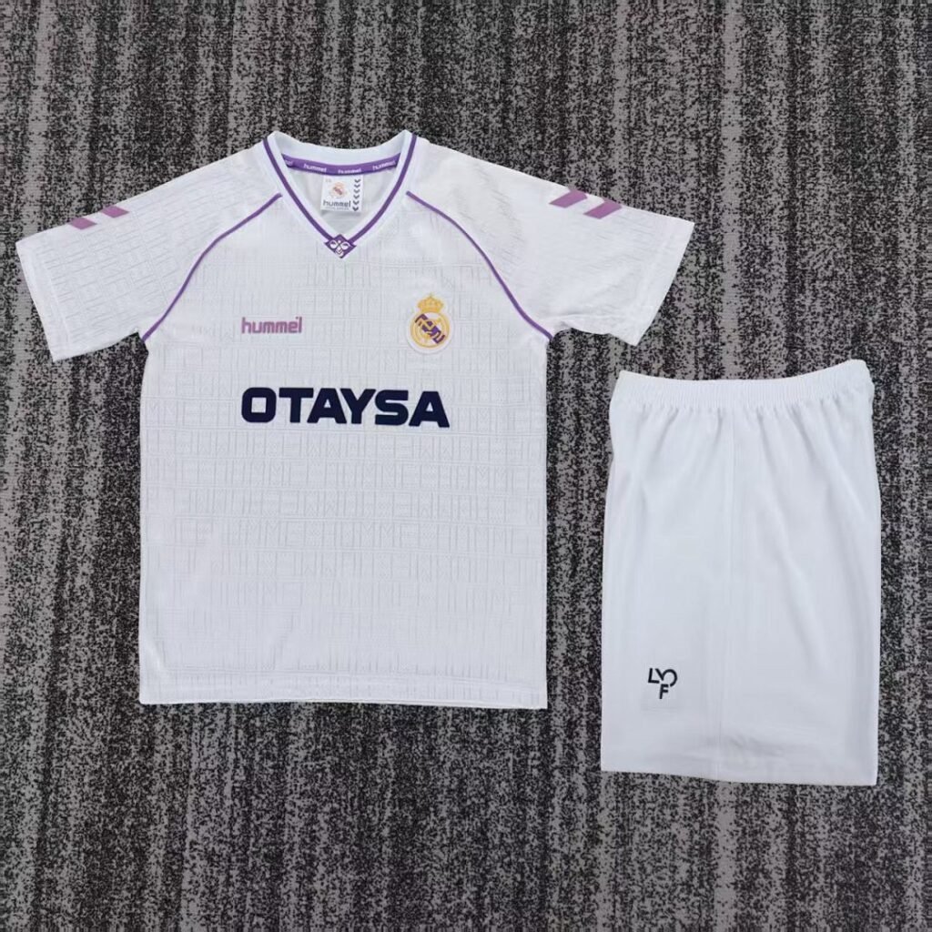 Real Madrid 1990/92 Kids Home Kit