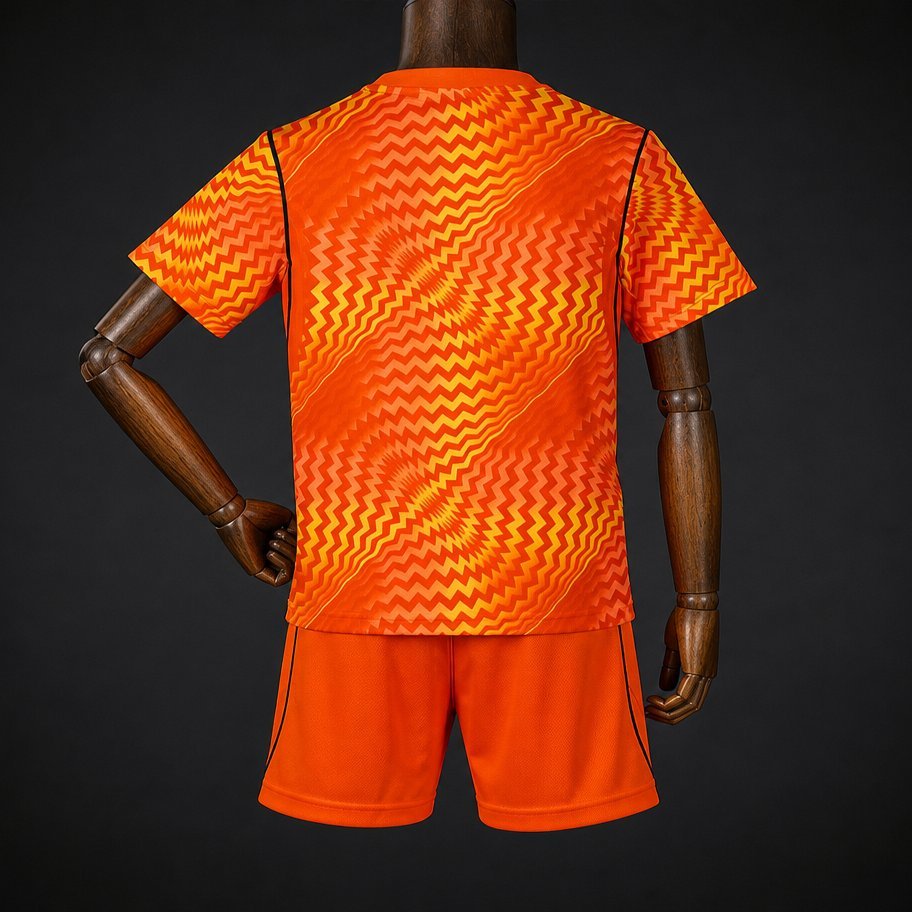 Kids Chelsea Goalkeeper 2 Orange Jersey 2026/27 Home Jersey