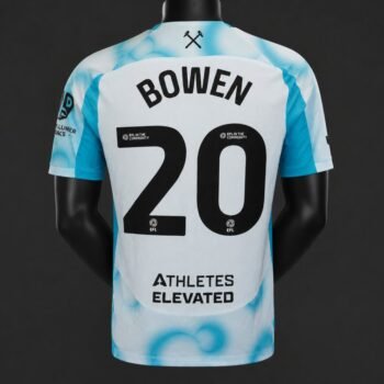 Player 2627 West Ham United Third White Blue Jersey Home Jersey - Image 1