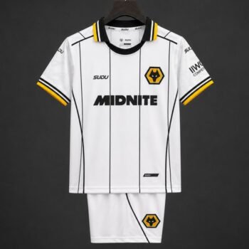 Kids Wolverhampton Wanderers Wolves Away White Jersey Kit 2026/27 Home Jersey - Image 1