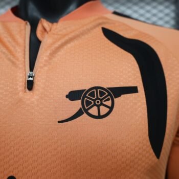 Player 2627 Arsenal FC Long Sleeve Home Orange Jersey Home Jersey - Image 4