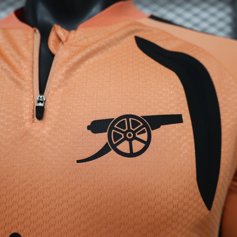 Player 2627 Arsenal FC Long Sleeve Home Orange Jersey Home Jersey