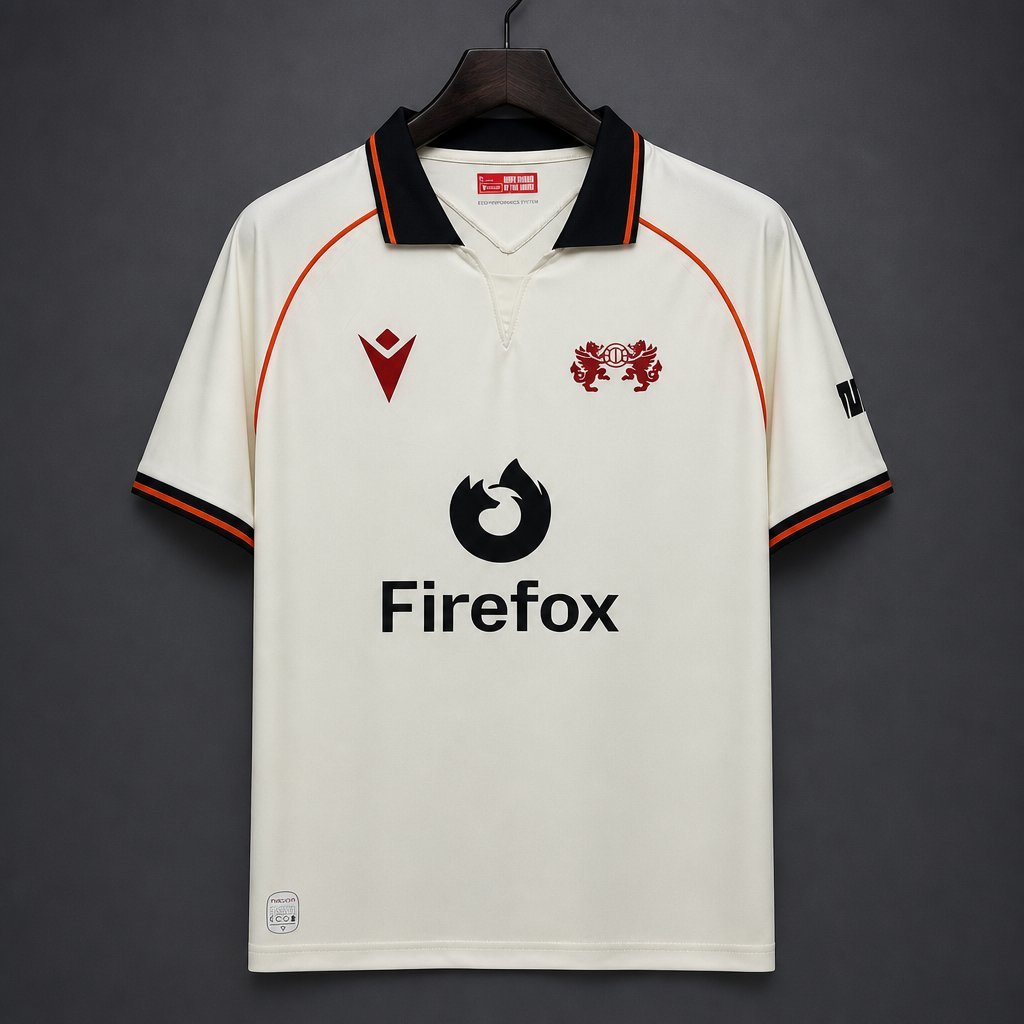 Wrexham AFC Away Cream Polo Collar Jersey 2026/27 Home Jersey