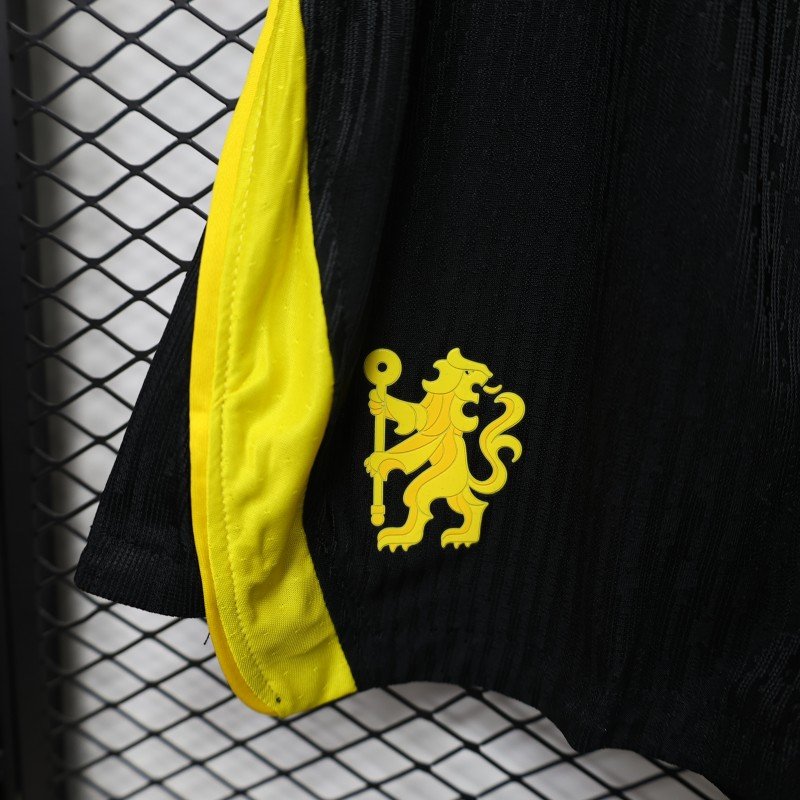 Player 2627 Chelsea FC Away Black Shorts Home Jersey